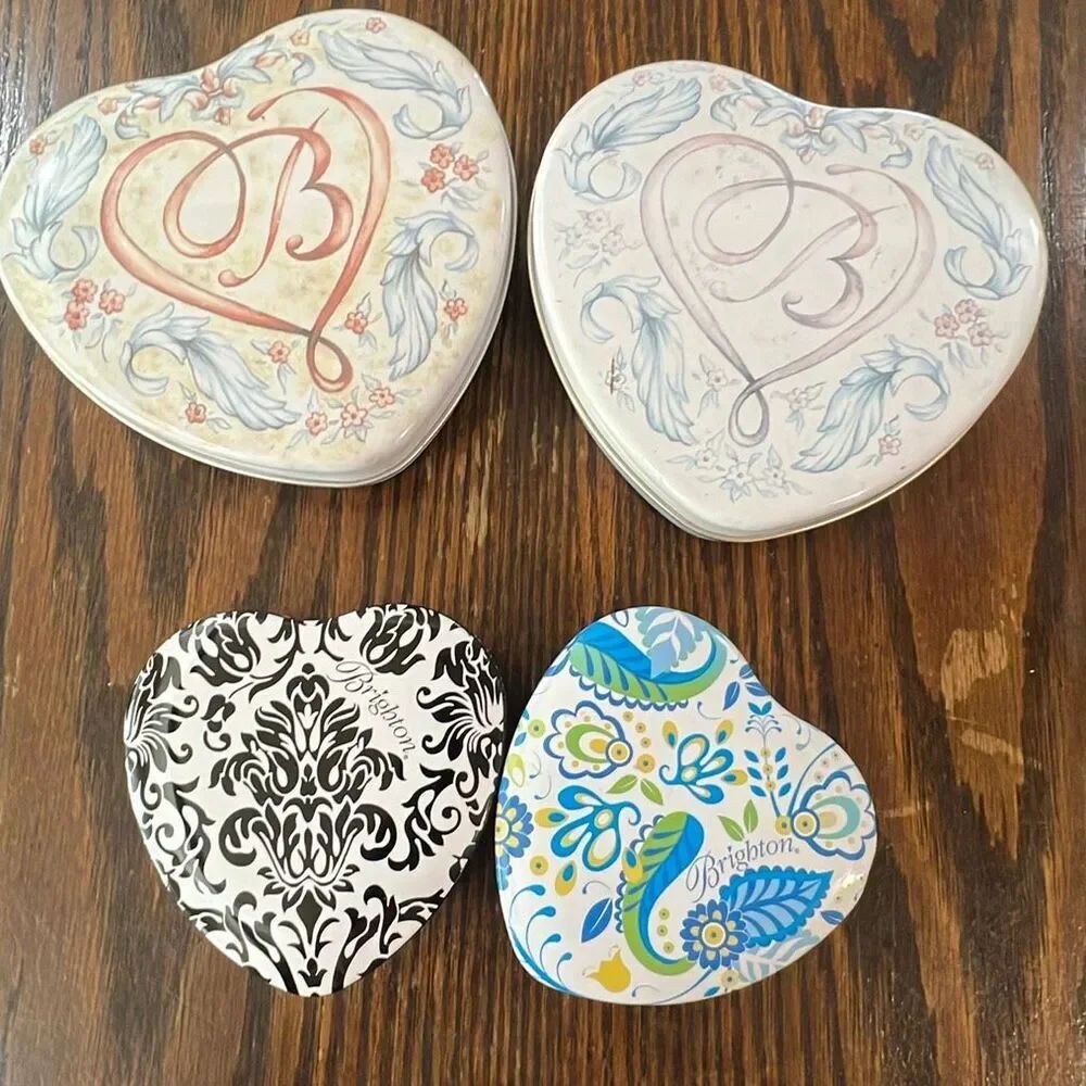 Brighton Tin Heart Boxes